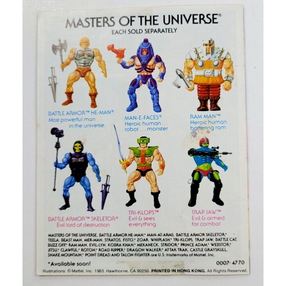 Masters of the Universe 1983 Mini Comic CLASH OF THE ARMS - HE-MAN - Picture 2 of 3